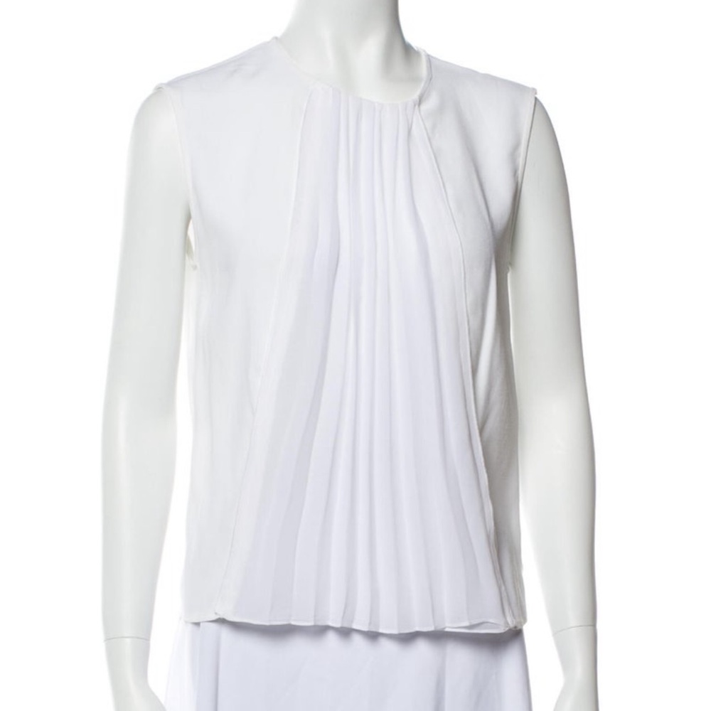 Women’s Sandro Pleated Accent Top White Small/1